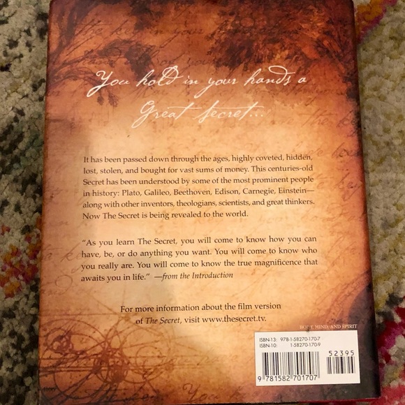 The Secret, by Rhonda Byrne, Hardcover - Picture 2 of 2